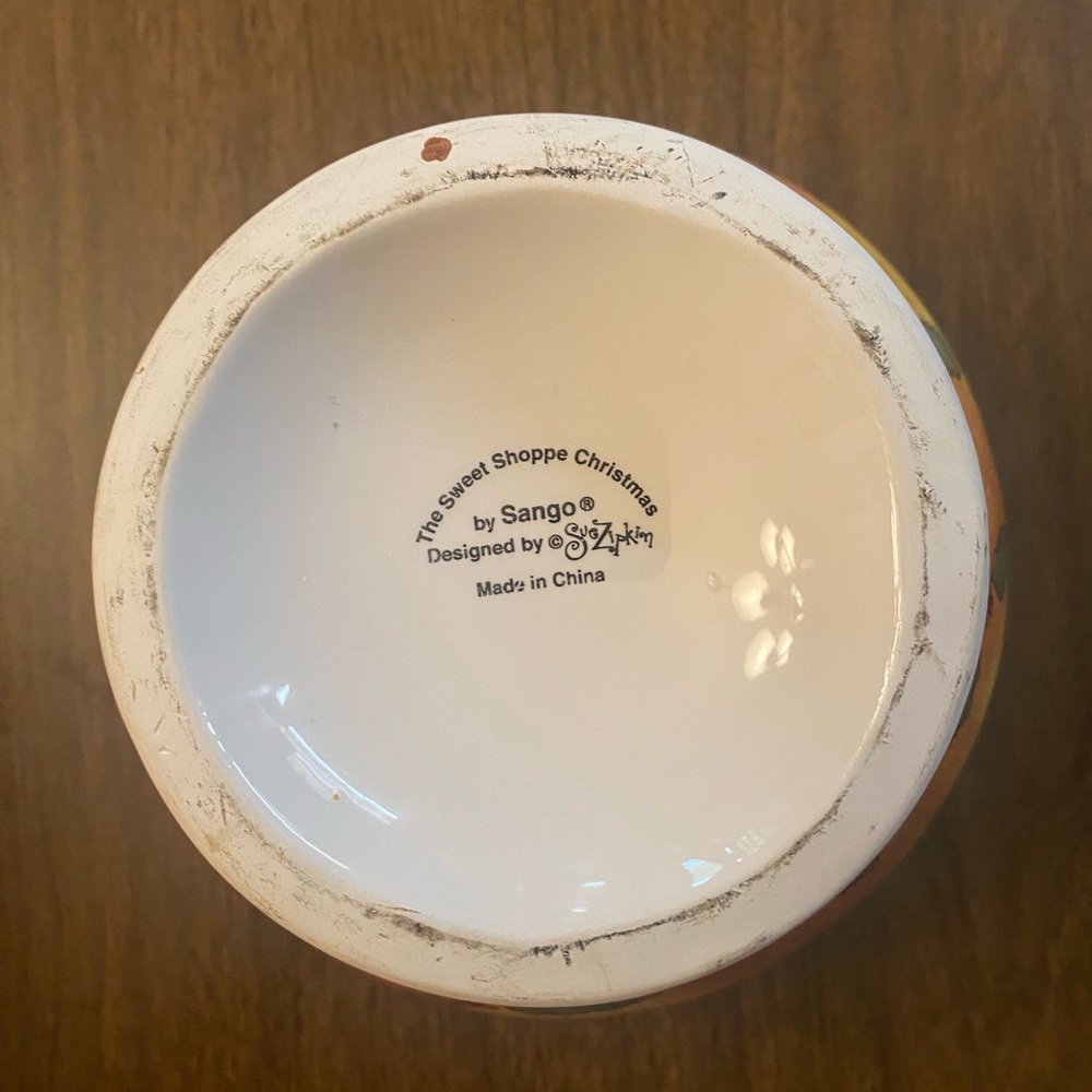 The Sweet Shoppe Christmas Footed Candy Mixing Bowl by Sue Zipkin - Picture 9 of 10